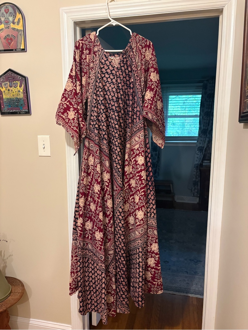 Bohemian Floral Indian cotton Maxi Dress